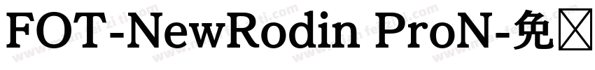 FOT-NewRodin ProN字体转换